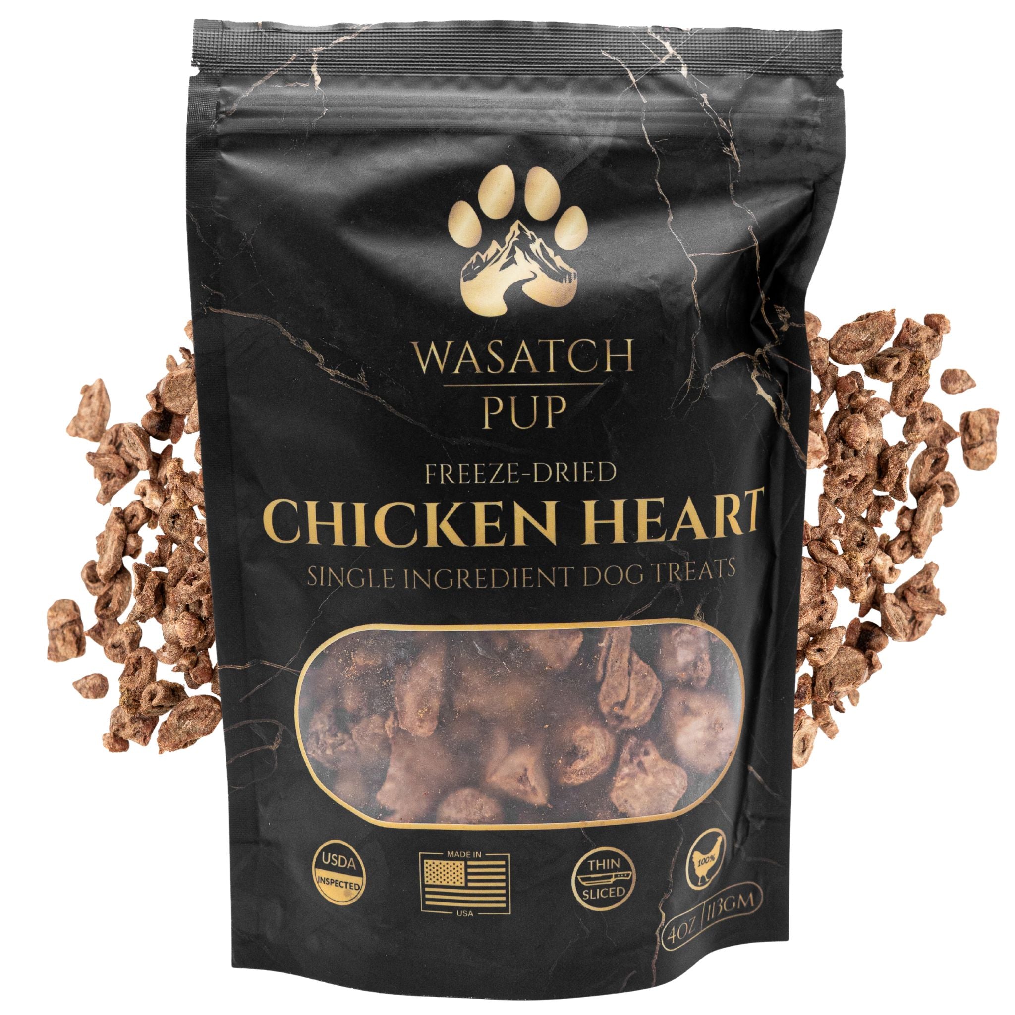 Freeze-Dried Chicken Heart Dog Treats