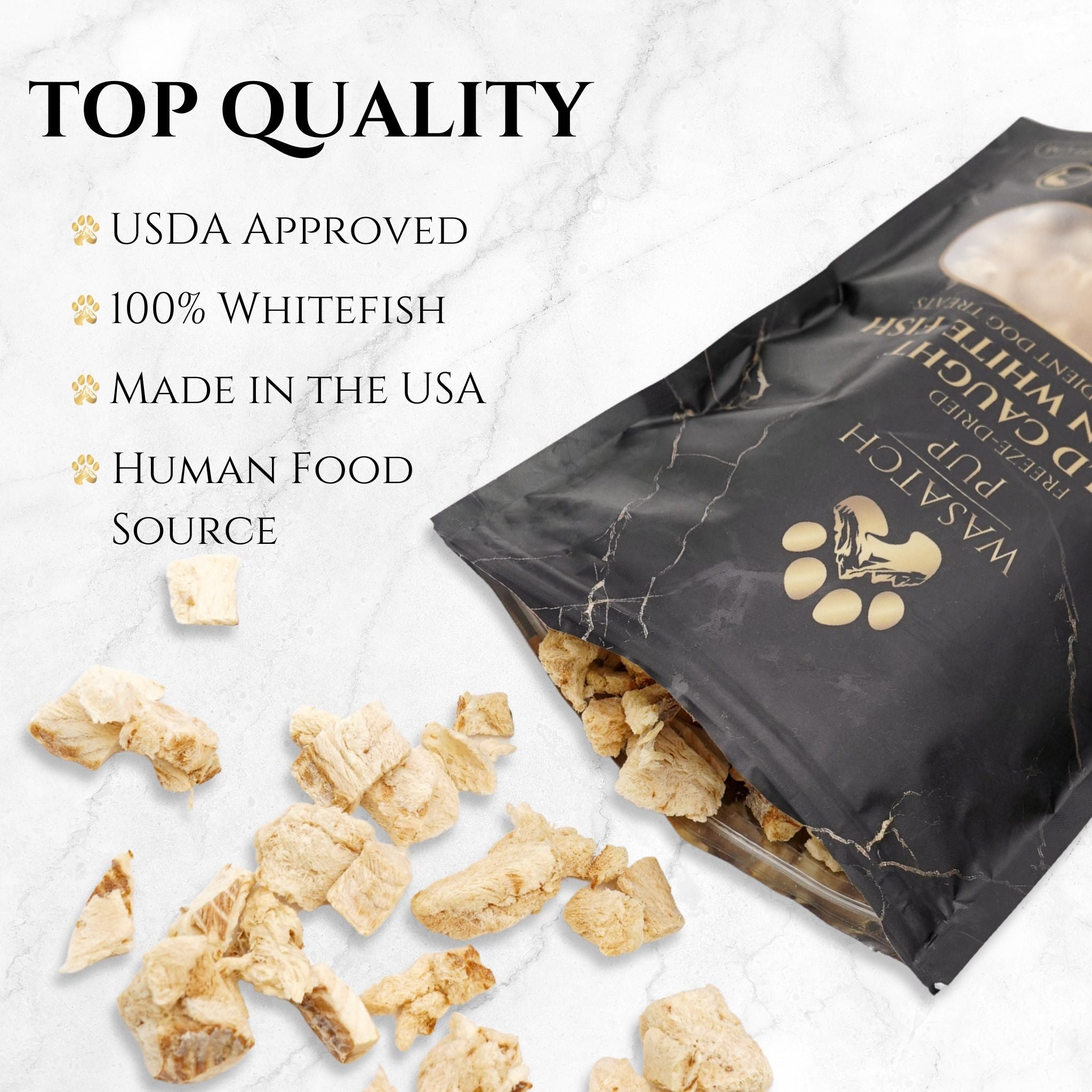 Freeze-Dried Alaskan Whitefish Dog Treats