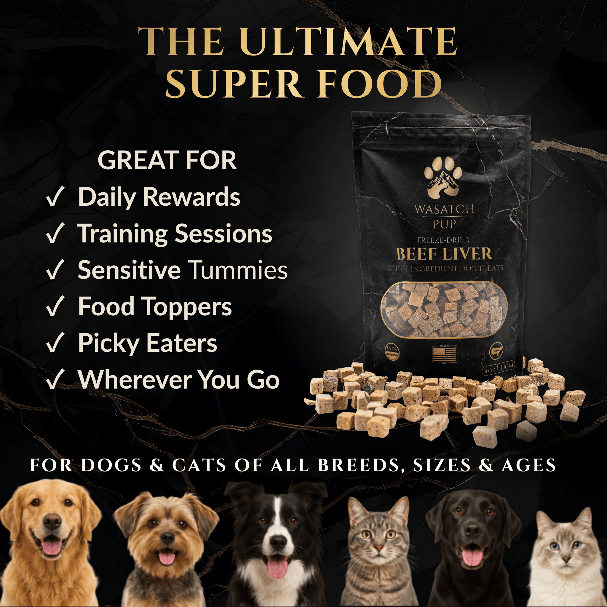Freeze-Dried Beef Liver Dog Treats