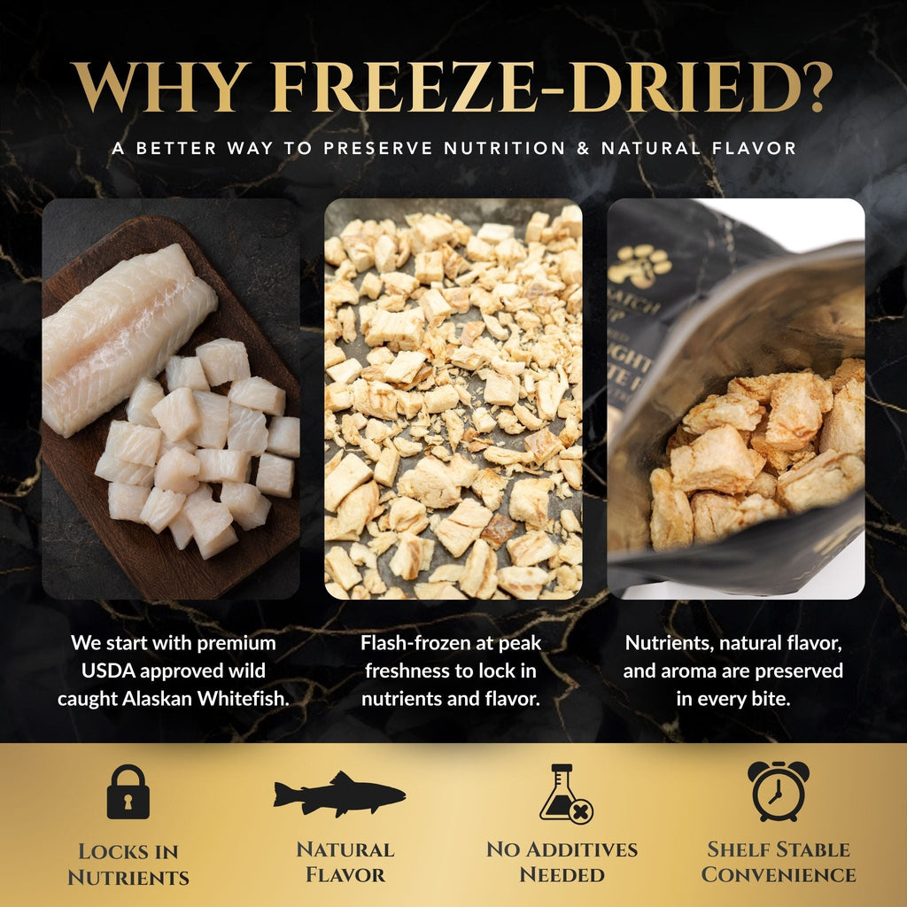 Freeze-Dried Alaskan Whitefish Dog Treats