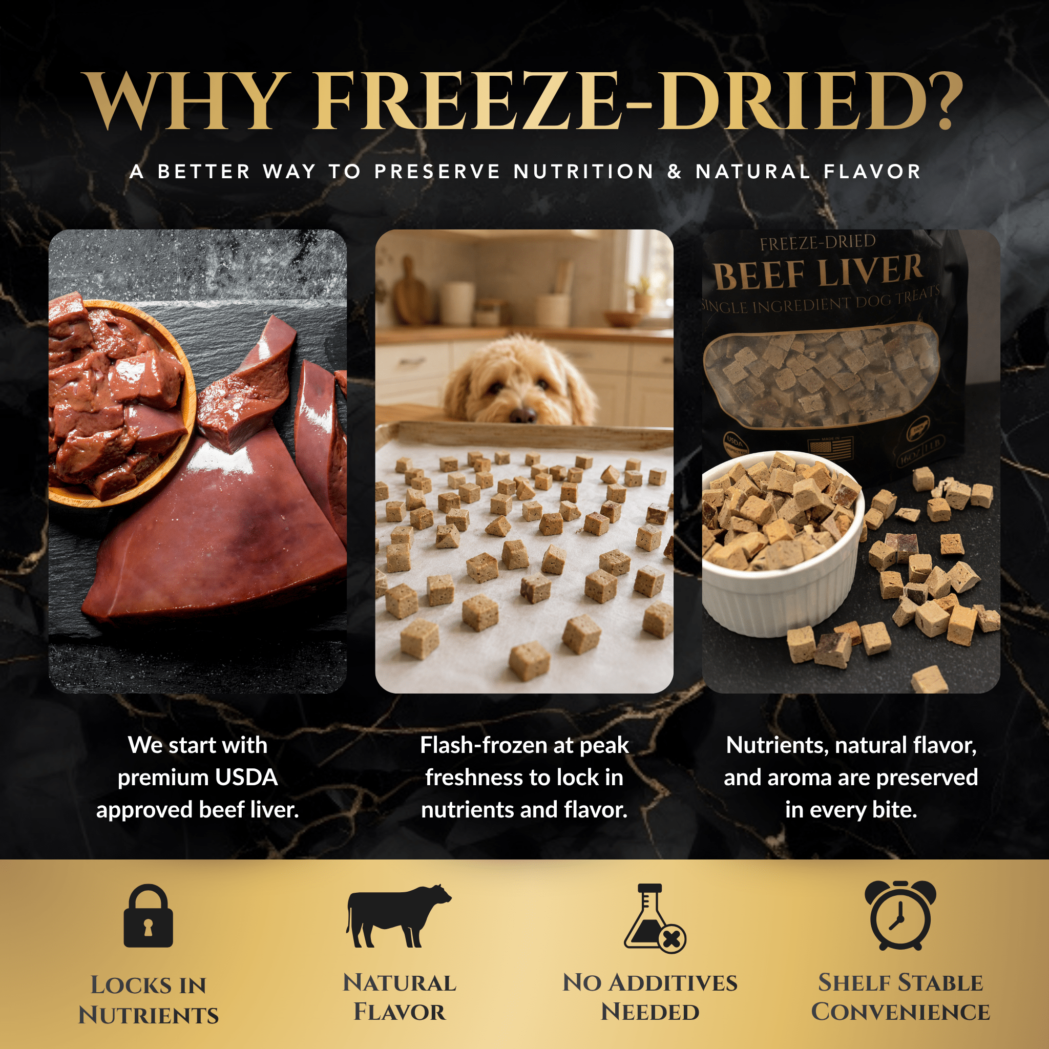 Freeze-Dried Beef Liver Dog Treats