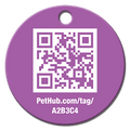 PetHub QR Pet ID Tag – Classic Aluminum